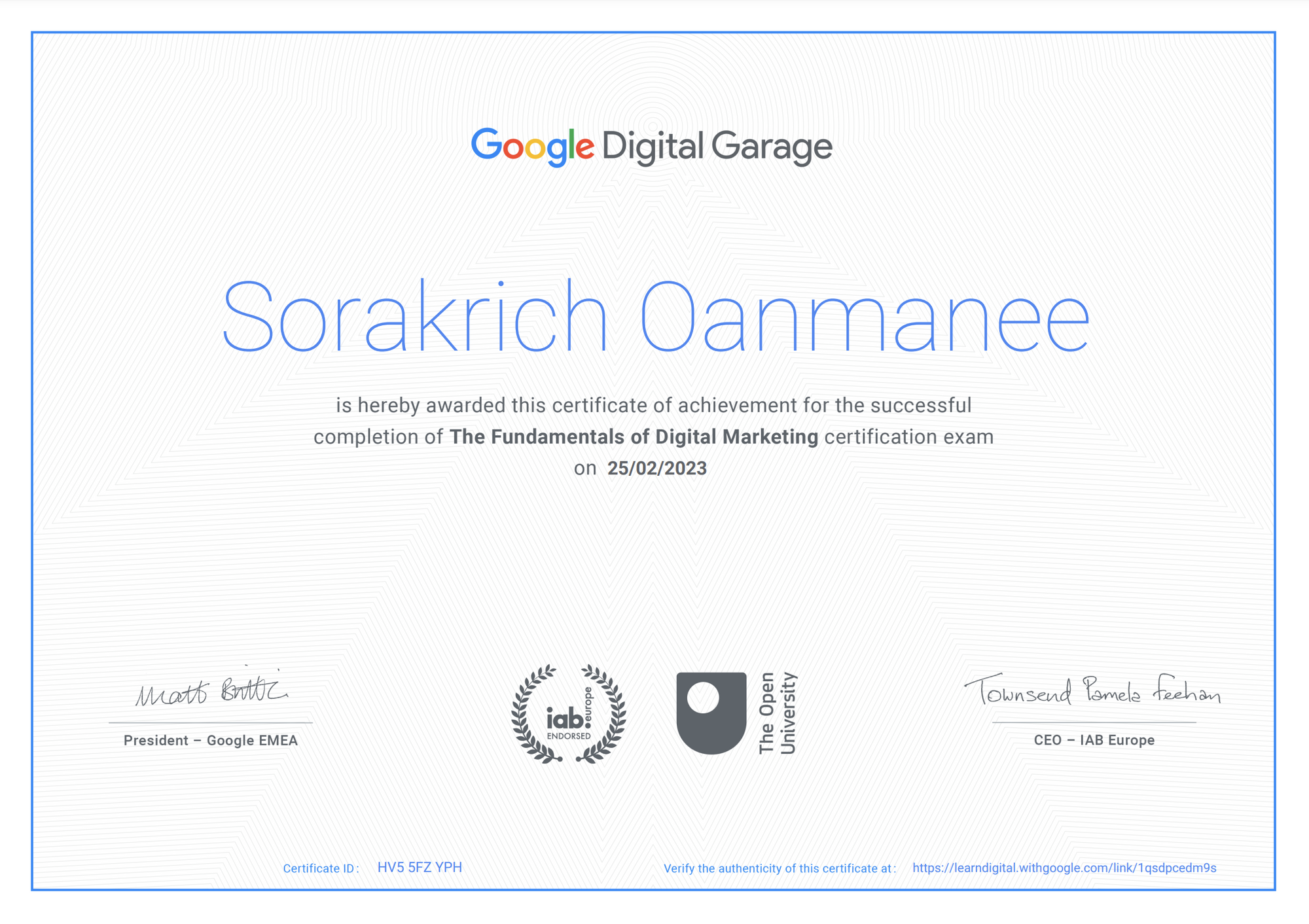 เรียน Fundamentals of Digital Marketing พร้อมรับ Certificate ฟรี จาก Google Digital Garage