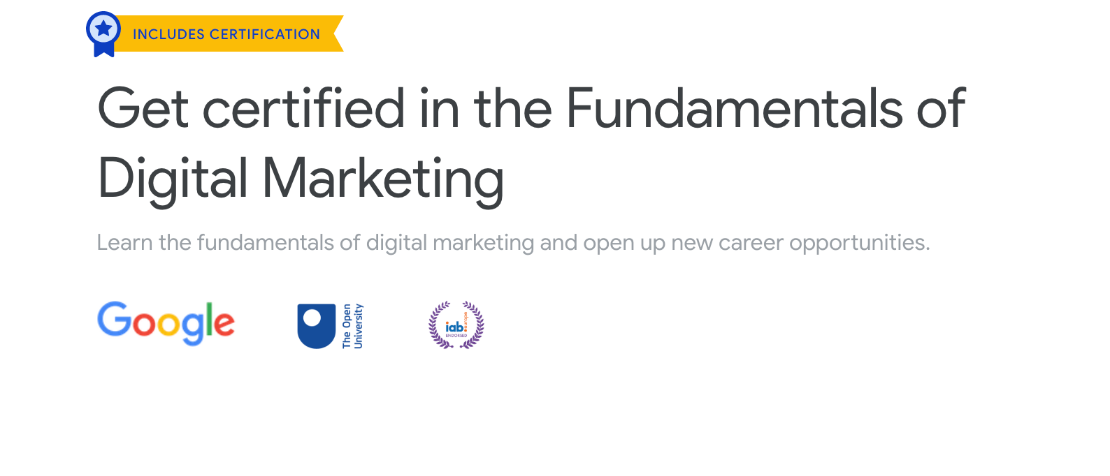 เรียน Fundamentals of Digital Marketing พร้อมรับ Certificate ฟรี จาก Google Digital Garage