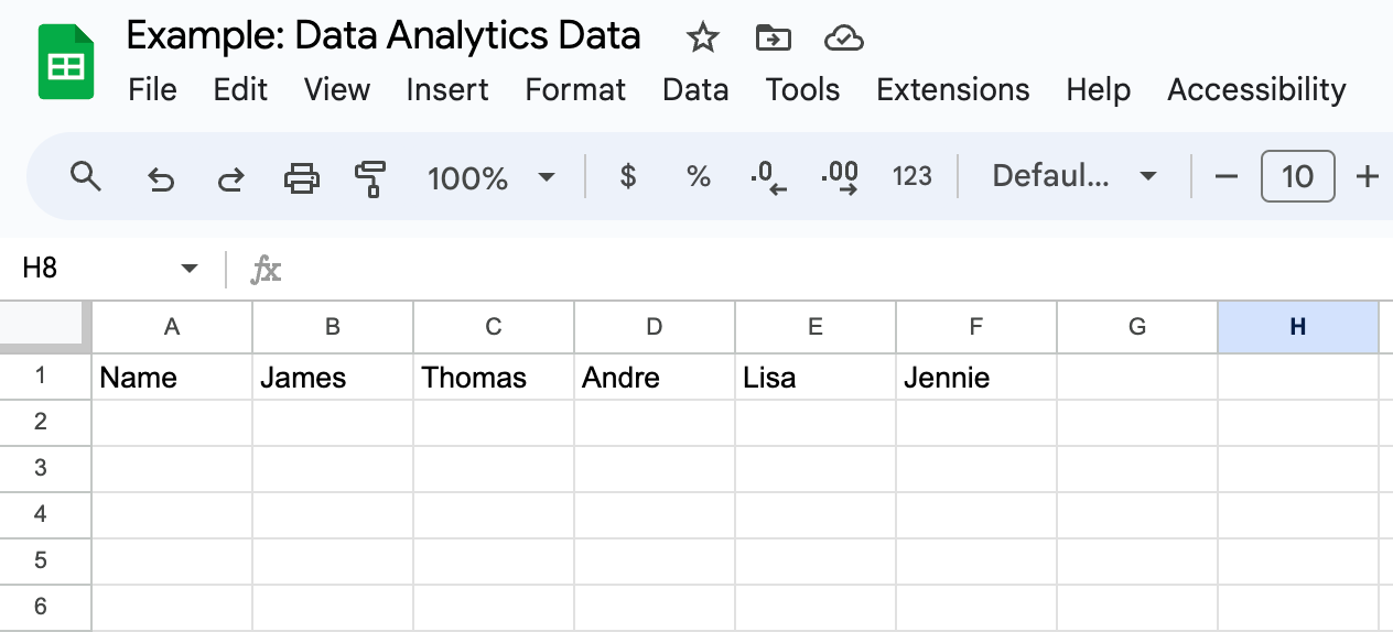 เตรียมข้อมูลด้วย Google Sheets สำหรับมือใหม่ เริ่มได้ทันที